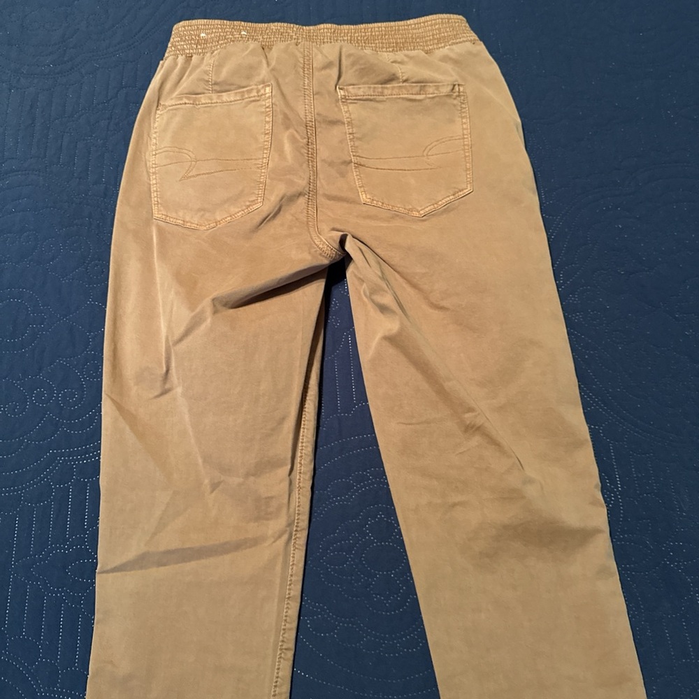 American Eagle Outfitters Tan Cropped Jeans